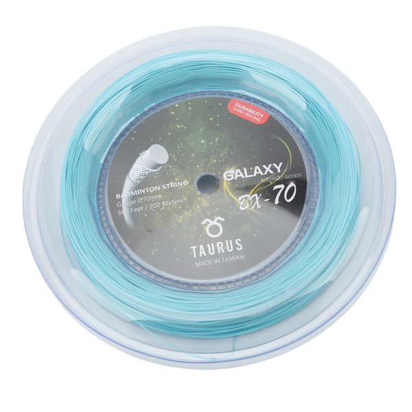 POWERTI BX70 Nylon Badmintonsträng, Hög Elasticitet, 0.7mm, 200m, Himmelblå