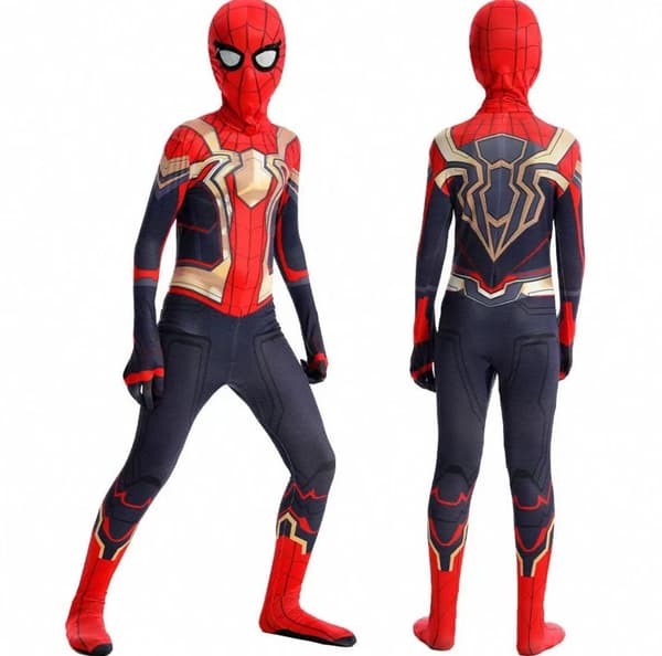 Spider-Man No Way Home Cosplay Kostym Jumpsuit Herr Bodysuit _a 160
