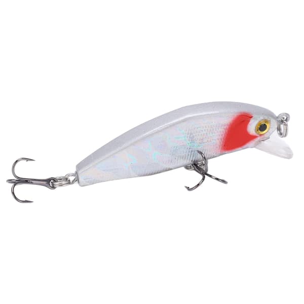 Fiskedrag med krok, explosiv färg, 5 cm, för sötvatten och saltvatten, Mini Swimbaits ABS
