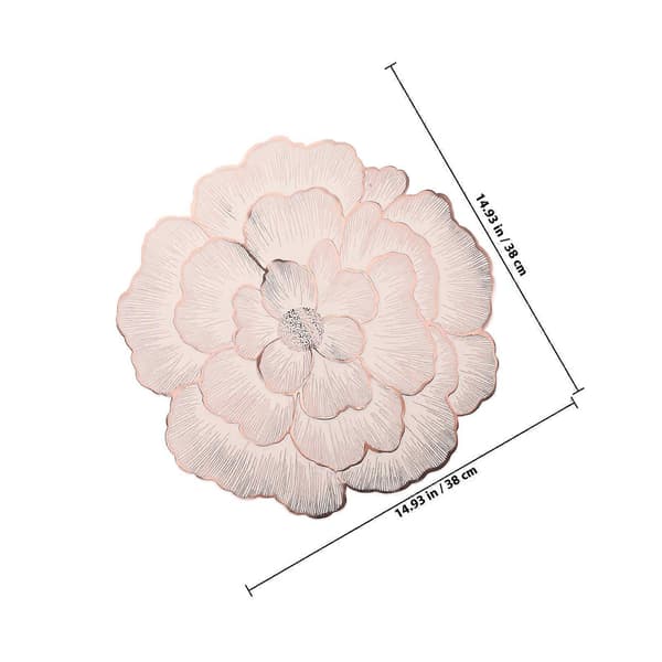 Blomsterdekkebrikke med Peon til Hjemmebruk med Varmebestandig Koppunderlag