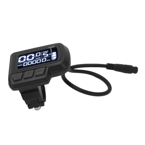 EN06 LCD-displaymåler til elcykel med 6-bens stik 24V-60V Styr 22,2 mm