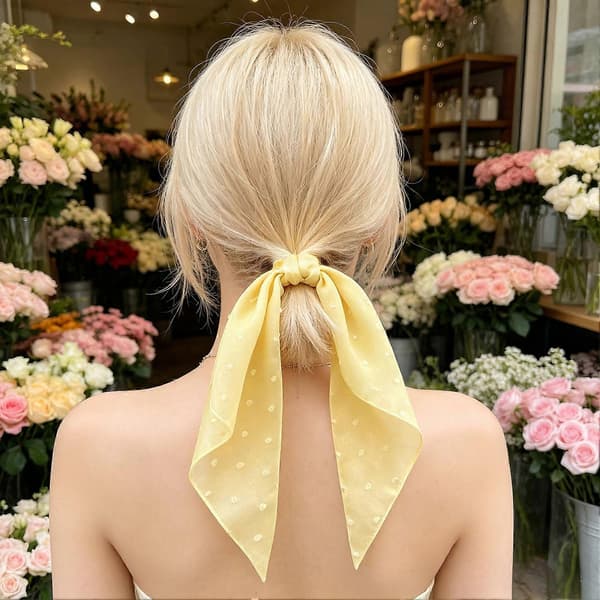 Hårsnoddar med dragsko – snabb och söt styling – perfekt för arbete och resor.