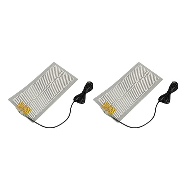 2 stk USB 5V midjevarmeplater i metall med 150 cm kabel