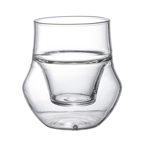 100 ml dubbelväggig kaffemugg i glas, värmebeständig espresso-/temugg i glas