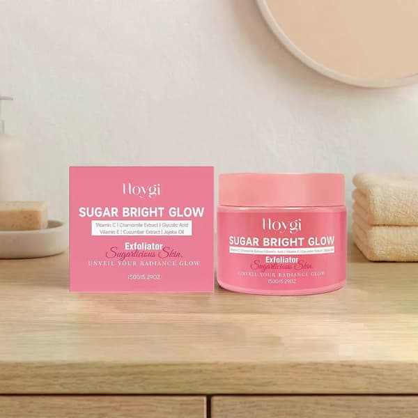 Sugar Bright Glow body scrub, en naturlig sukkerscrub.