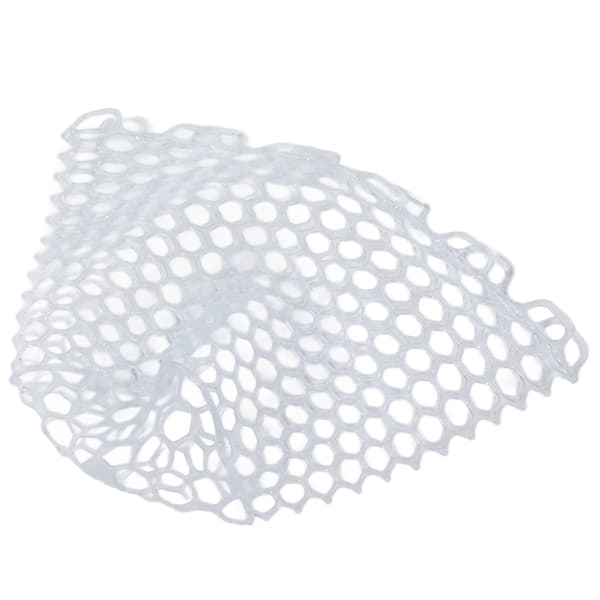 Fluefiskenet, udskiftelig klar gummi, foldbar, 21 cm, hvid