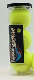 Padelbollar, 3 enheter, högt studs, för träning och professionella turneringar