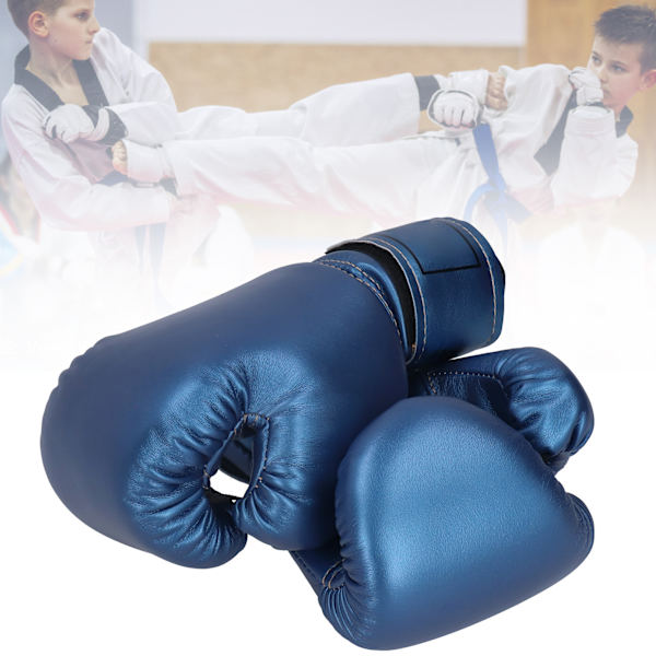 2 st boxhandskar för barn 3-10 år Träning Fighting Kickboxning Blå