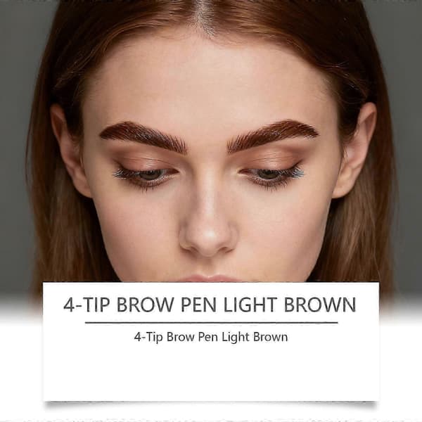 Øjenbrynspen med 4-spids Microblade til naturlig øjenbrynsmakeup Øjenbryn Microblading Pen Vandfast