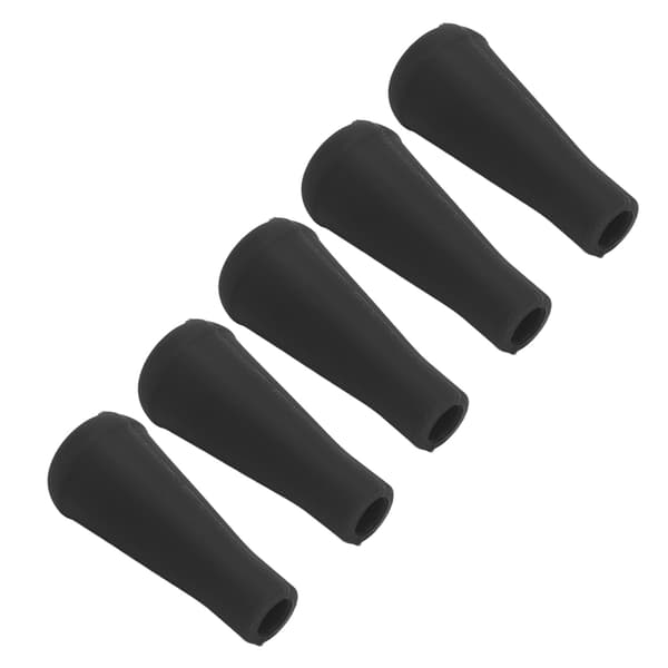 5 STK Gummi Pilehoveder Tips 8MM Indvendig Diameter Sikre Pilehoveder Tips til Udendørs Bueskydning Træning Sort