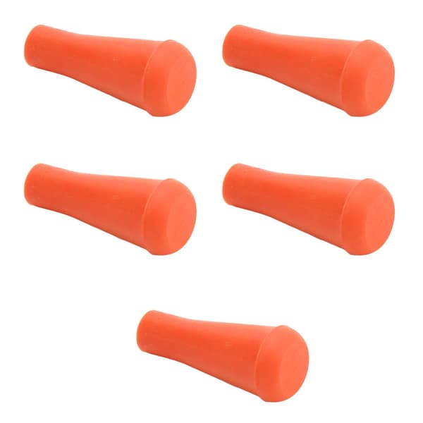 5 stk. 6 mm bløde gummi-pilehoveder til bueskydningstræning, jagtudstyr, orange