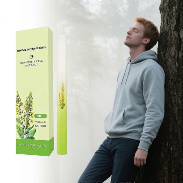 1–5x konsentrert mullein urtearomaterapi: renser lungene, forbedrer pusten og frisker opp ånden. 5pcs