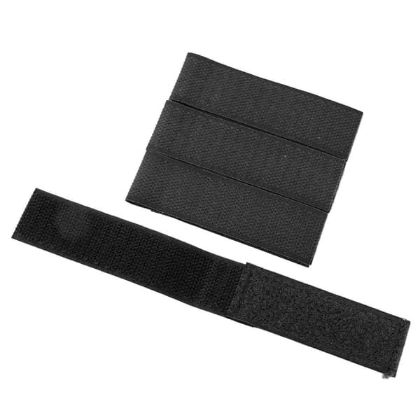 4 stk. stærkt gribende nylon velcro-patch til træningsvest, jagt, skydning, sort