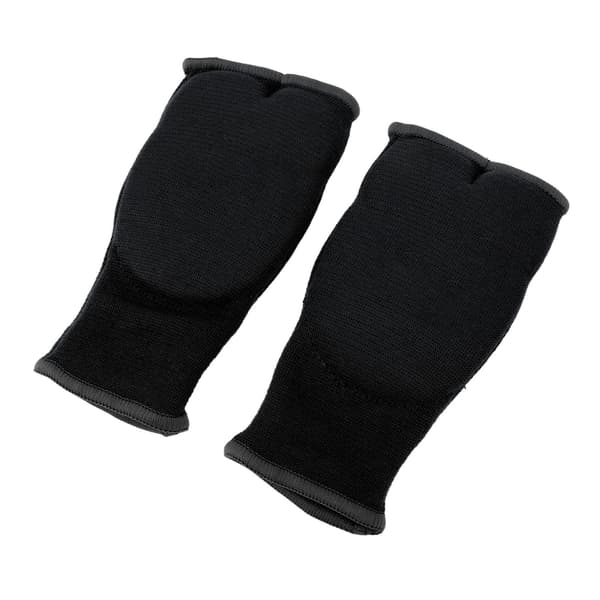 Håndbind til boksning, halvfinger, skridsikker med gel, nylon, til mænd og kvinder, sort, medium