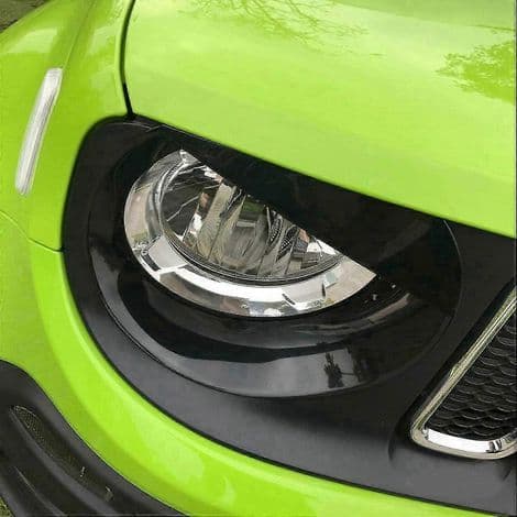 \"Angry Eyes\" strålkastarramar för Jeep Renegade 2015-2018 (svart)