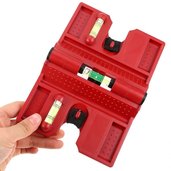 2-pack professionellt kolumnvattenpass, hopfällbart krysskontrollbubbelvattenpass