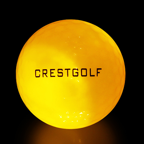 6 stk. lyse lysende LED-golfbolde til natbrug med integreret lys