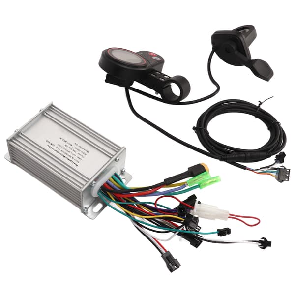Elektrisk cykel børsteløs motorcontroller-sæt 36V-60V 350W-450W med LCD-panel SL100 B1 og tommelfingergas