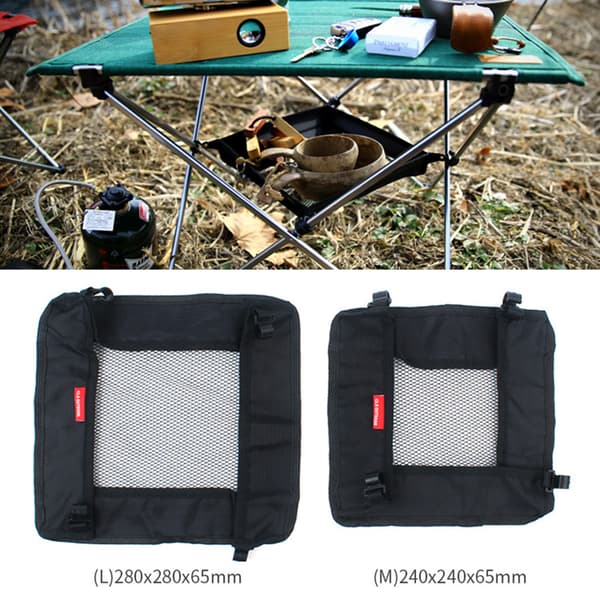 Hängande förvaringskorg för utomhus hopfällbart bord Camping Picknick Lätt Bärbar