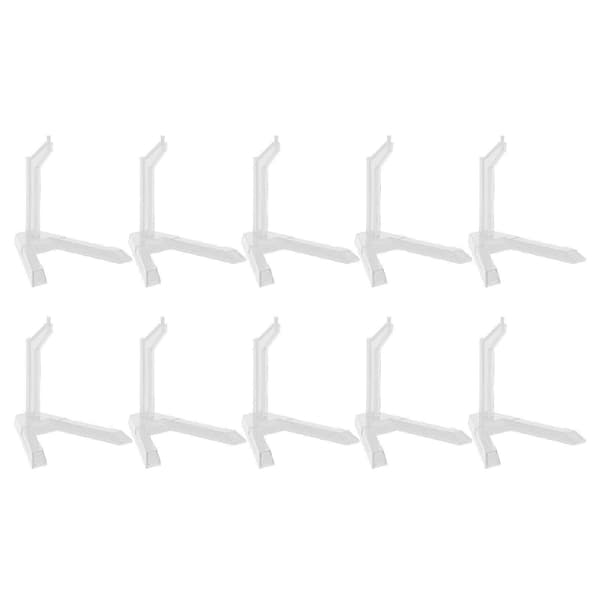 10 st flexibla plastställ för actionfigurer med transparent bas för 1/144 skala SD BB HG