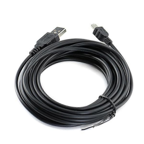 5 meter extra lång Micro USB-datakabel, lämplig för fjärrkabeldragning av USB-drivna övervakningskameror och Micro USB-laddningskabel.