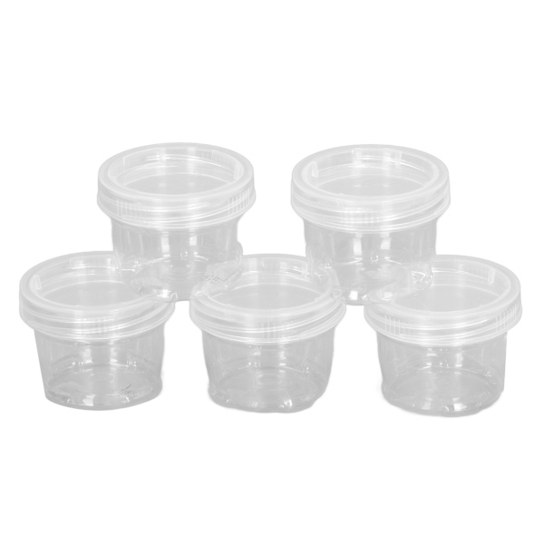 5 STK Bærbar Kæledyrsfoder Camping Krydderiboks 40ml Gennemsigtig Krydderidispenser til BBQ Picnics