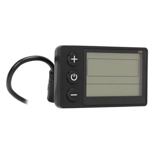 LCD-skjermmåler for elektrisk sykkel 24-60V kontrollpanel vanntett plugg