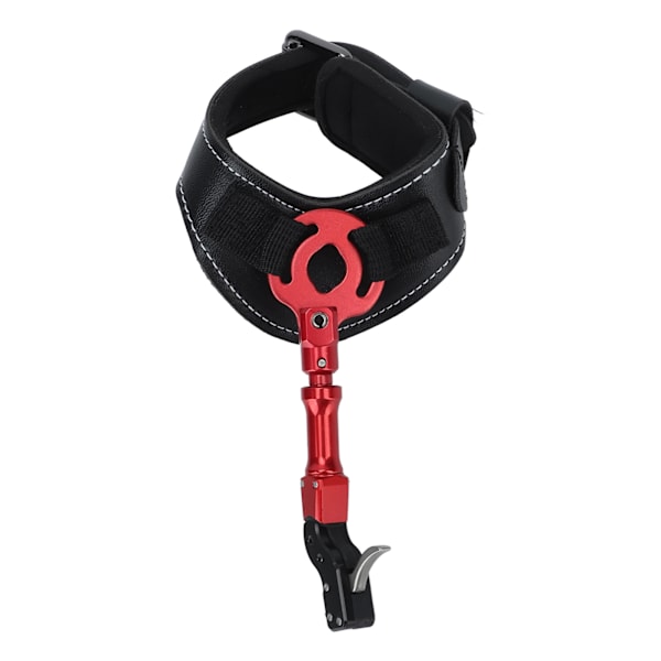 Avtryckarutlösare för compoundbåge med justerbart armband och svampkudde - Röd