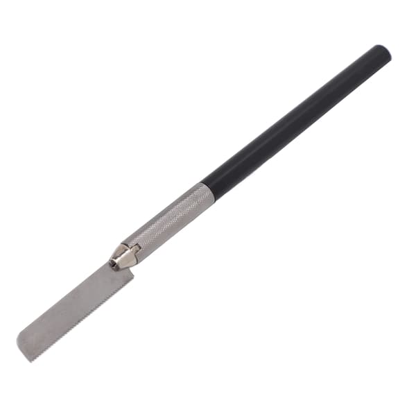 Mini håndsag med 2 stålblader, komfortabelt grep for modellbygging og DIY trearbeid