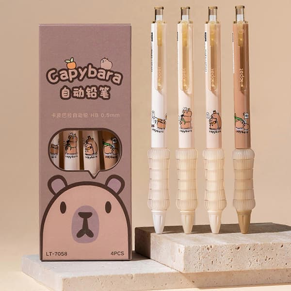 4-pack tecknade stiftpennor – 0,5 mm stiftpennor för ritning och teckning