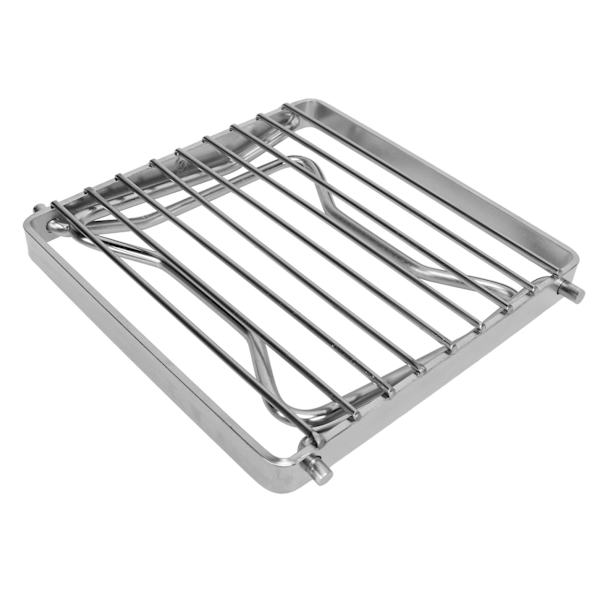 Sammenleggbar bålpanne i rustfritt stål for camping, grilling, piknik, backpacking