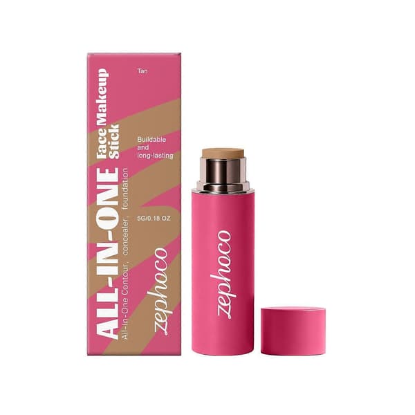 Allt-i-ett multifunktionell sminkstift, krämkontur, rouge och foundationstift