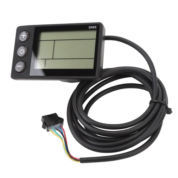 S866 LCD-displaymåler med belysning, vandafvisende, til elektrisk scooter, 5 ben