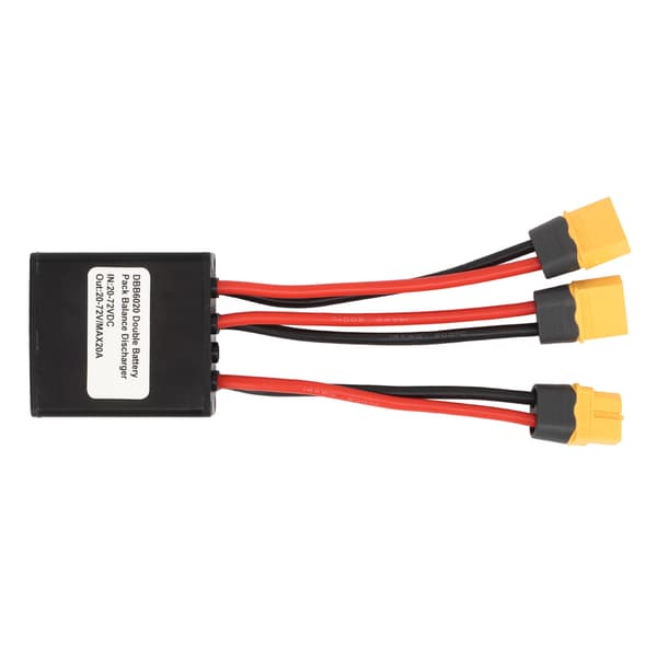 Dubbel batteriurladdningsomvandlare för elcyklar, parallellmodul 20V-72V 20A-adapter XT60