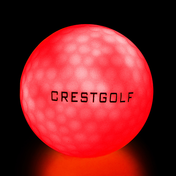 6 stk. lyse LED golfbolde med indbygget batteri