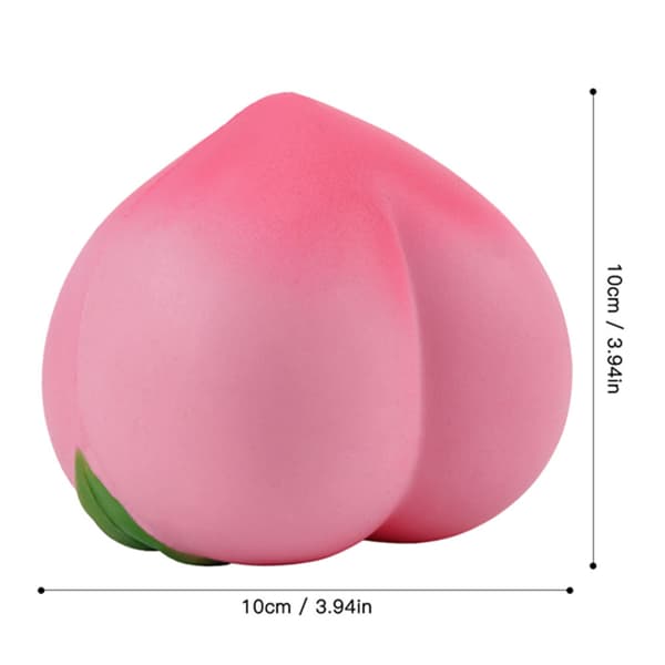 Persika Squishy Leksak med Mjuk Doft, Långsamt Stigande, Stresslindring, Barnpresent