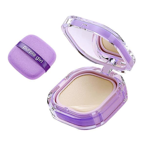 Purple Girl cushion foundation, lätt BB-kräm som minimerar porer