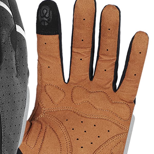 Motorcykelhandsker med fulde fingre, skridsikre, stødabsorberende, mesh, taktisk design, sort og gul, medium