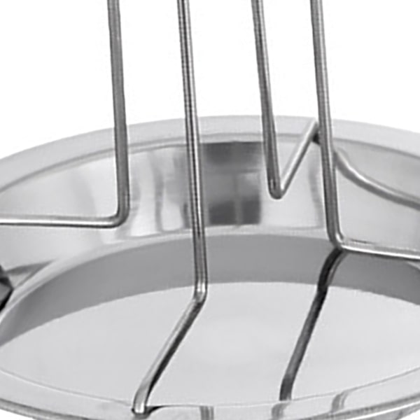 Vertikal kyllingstativ, rustfritt stål, sammenleggbart, bærbart med brett, for utendørs BBQ.