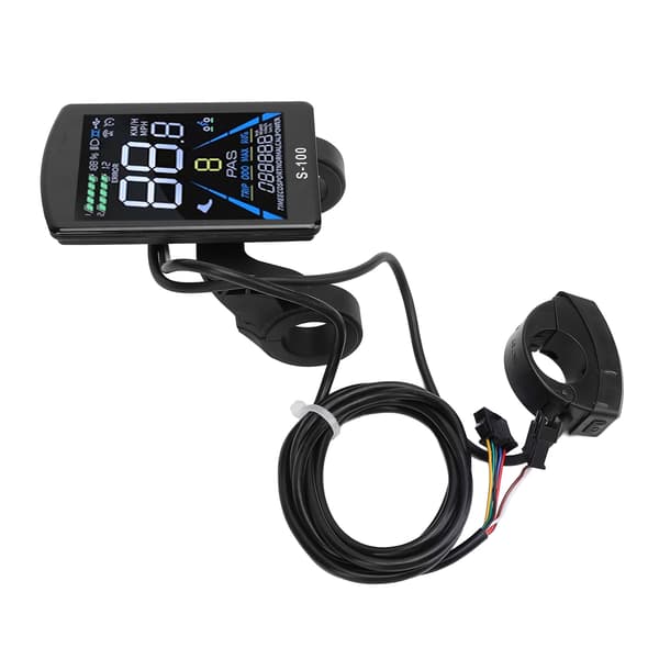 Universal Vandtæt 24V-72V Elektrisk Cykel LCD-Display med SM-Stik og Farveskærm