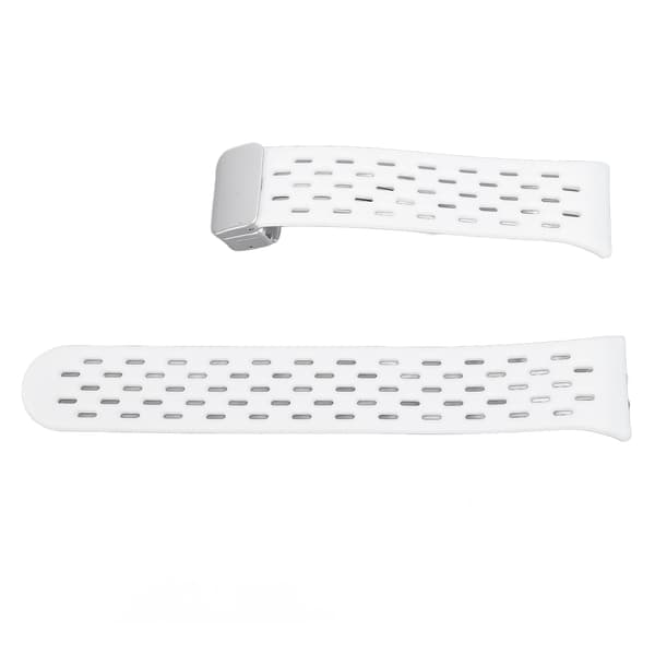 Åndbar silikonearmbånd med quick release til Galaxy Fit3 Hvid - Let og stilfuld