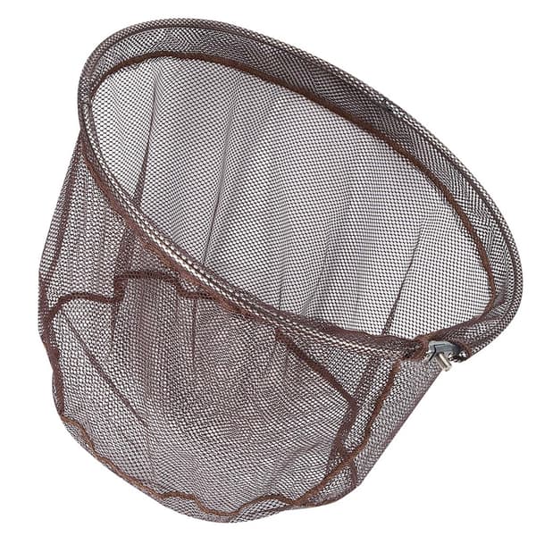 Bærbar foldbar hurtigtørrende fiskenet hoved, rustfrit stål, 40 cm, fisketilbehør