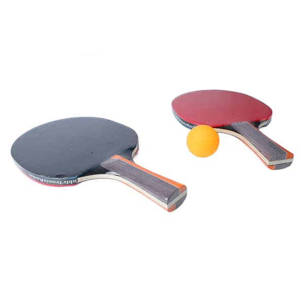 Bordtennisbat sæt med 3 bolde til begyndere, svedabsorberende greb, 7 lag