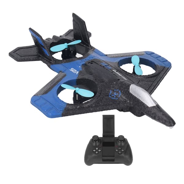 V25 Drone med 4K luftfotografering, fjernkontroll, for barn 14 år og oppover, blå, 1 batteri