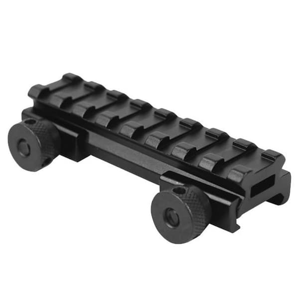 20 mm x 85 mm Picatinny-elevationsbeslag med 8 riller til kikkerter og optik
