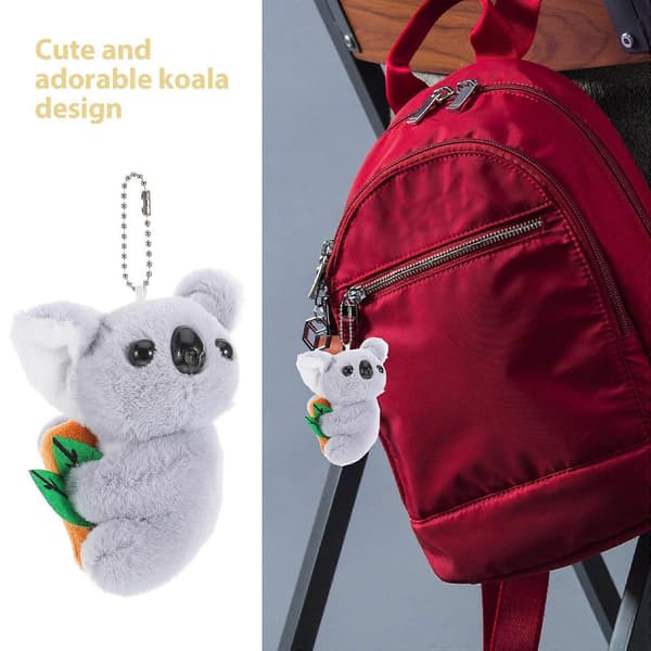 Söpö Koala-pehmoleluavainnippu ripustettavaksi, 2 kpl laukun koristeeksi