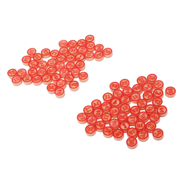 Interaktive solide plastnummerbrettspillbrikker 1-90 brikker for festunderholdning