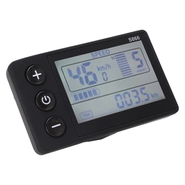 LCD Display S866 Elcykel 24V 36V 48V 60V Vandtæt Panel IP65 ABS