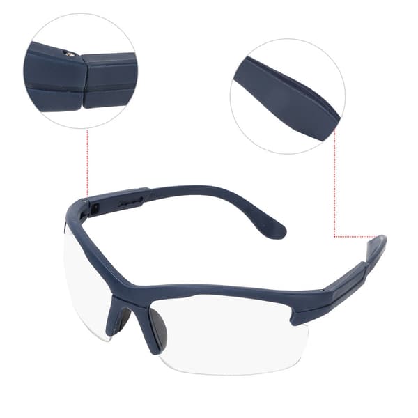 Professionella skyddsglasögon, dammtäta, vindtäta och reptåliga, klar lins med sidodesign
