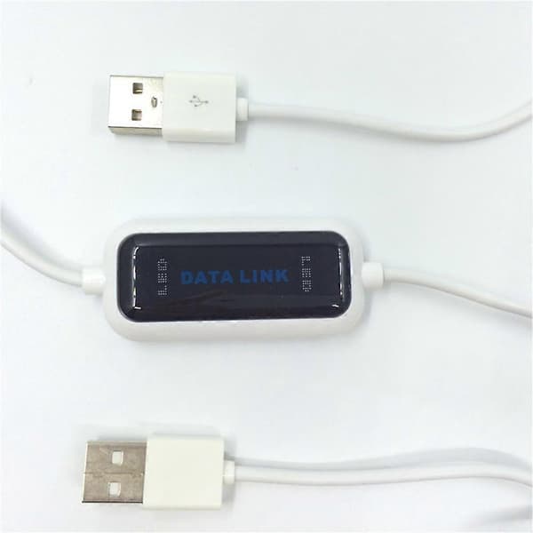 USB datamaskin-til-datamaskin online deling og synkroniseringslenke, direkte nettverksdataoverføringsbro, LED-kabel.